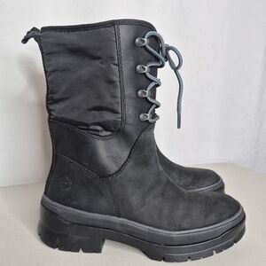 Timberland Malynn Waterproof Leather & Nylon Insulated Boots - Size 8.5